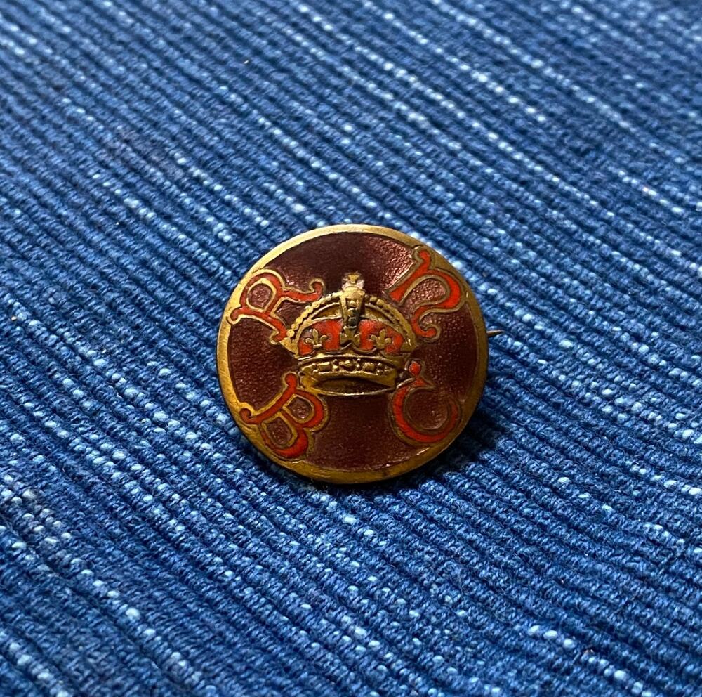 Vintage RNBC Crown Enameled Pin 102B